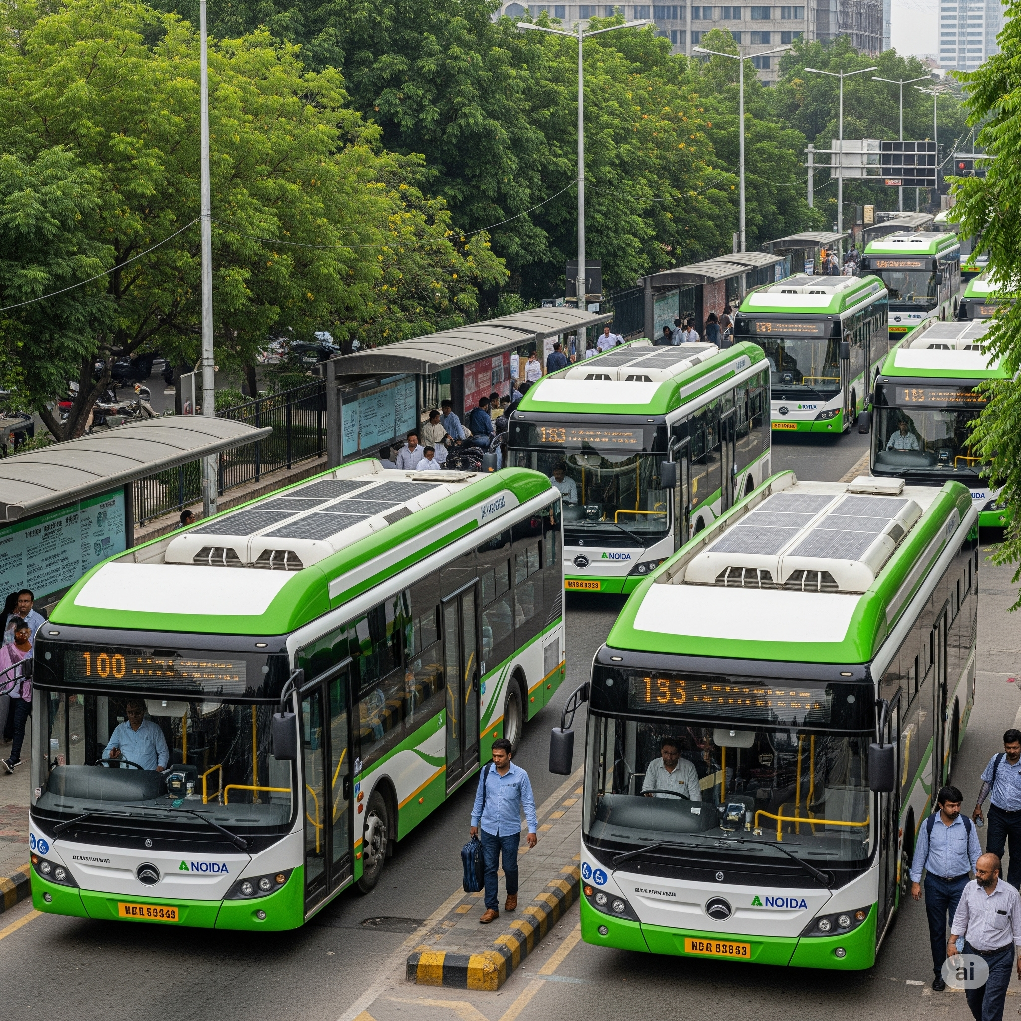 Noida 500 electric buses